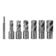 STIER Kit de carottes HSS avec tige Weldon (3/4"), en cassette industrielle