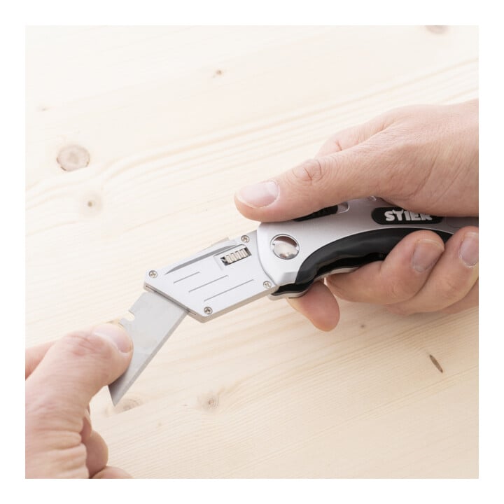 STIER Klappmesser mit wechselbarer Trapezklinge