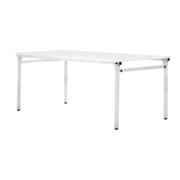 STIER Klapptisch 1800x800x720mm Gestell lichtgrau, Platte weiß-1