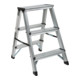 STIER Klapptritt 2x3 Stufen beidseitig begehbar Tragfähigkeit 150 kg DIN EN 131-1