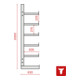 STIER Kragarmregal einseitig 3 Felder mit 5 Ebenen 3900x2000x500mm enzianblau-2
