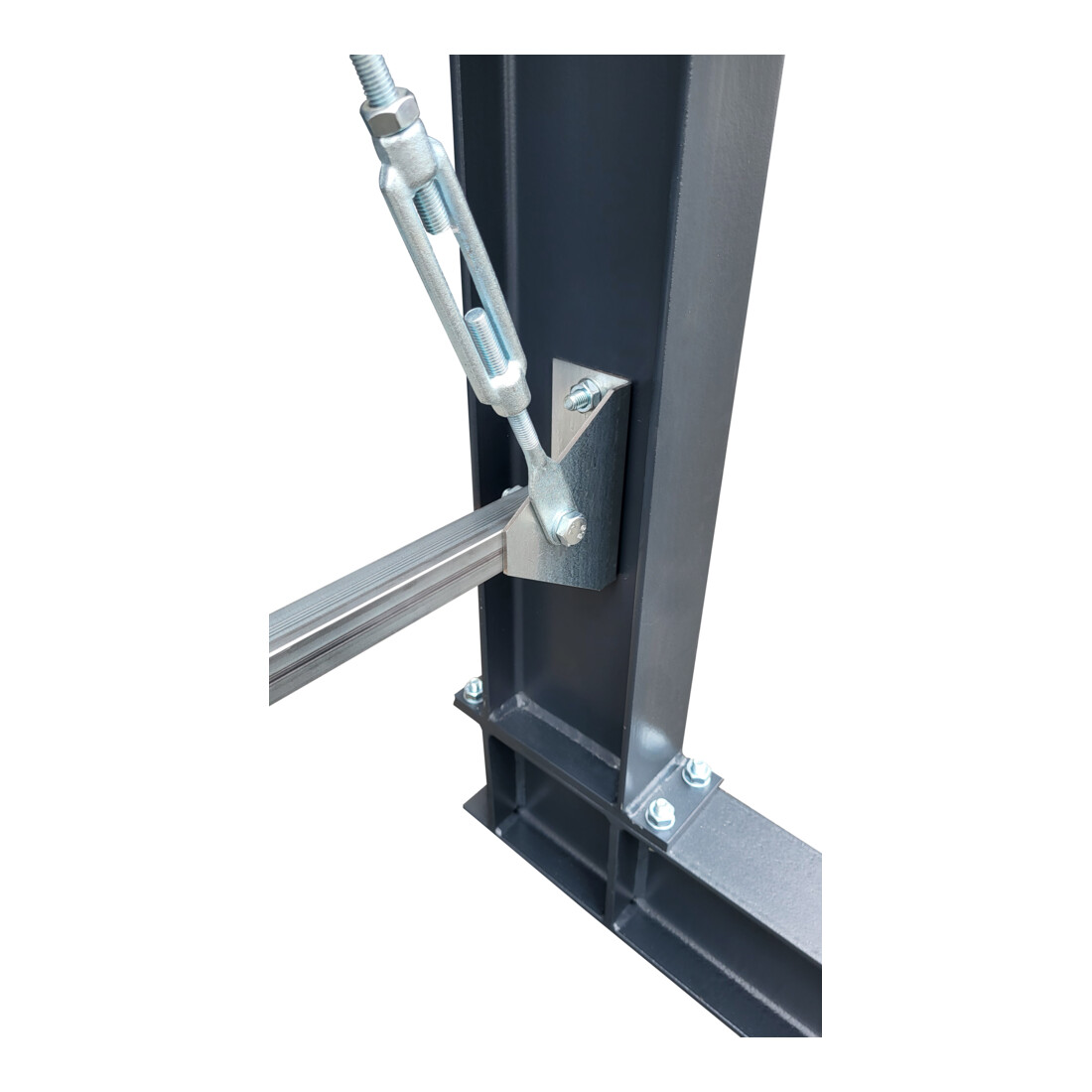STIER Kragarmregal schraubbar einseitig mit 4 Ebenen HxT 2550x800 mm
