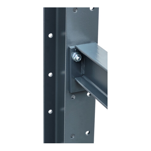 STIER Kragarmregal schraubbar einseitig 3 Felder mit 4 Ebenen 3840x3530x400mm