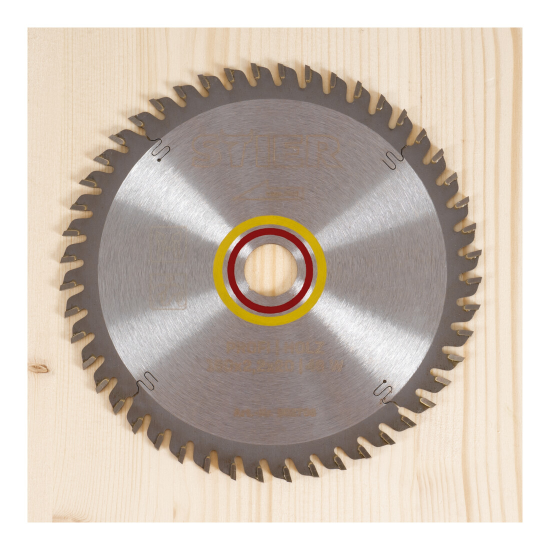 STIER Kreissägeblatt, Holz, 160 x 2,2 x 20 mm, 48 Zähne, Wechselzahn