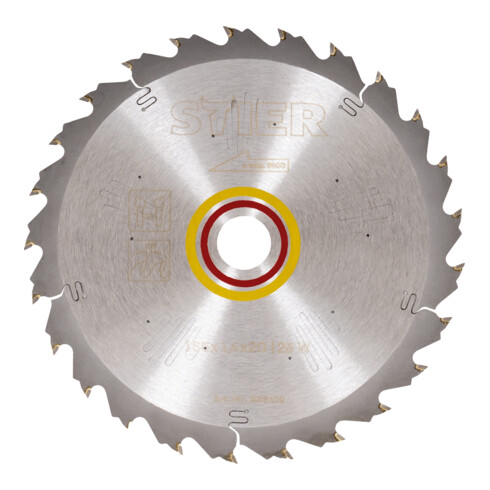 STIER Kreissägeblatt Holz 165 x 1,9 x 20 25W 23° Spanwinkel