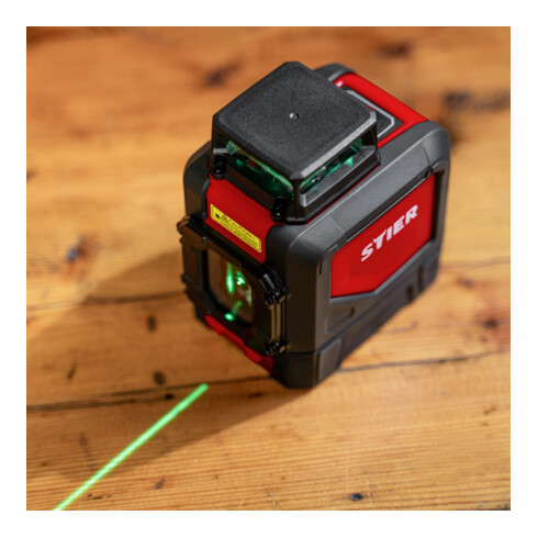 STIER Kreuzlinienlaser, 360° x 120°, 505 - 532 nm, grün