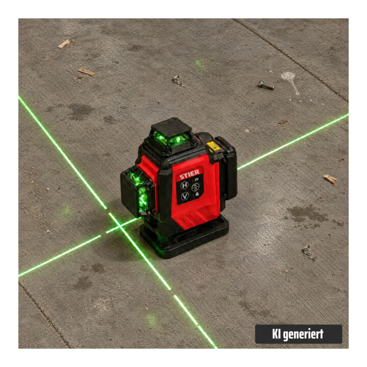 STIER Kruislijnlaser 4D 520±10nm groen