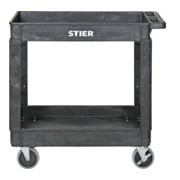 STIER kunststof multifunctionele wagen met 2 etages 250 kg LxBxH 870x430x850 mm-4