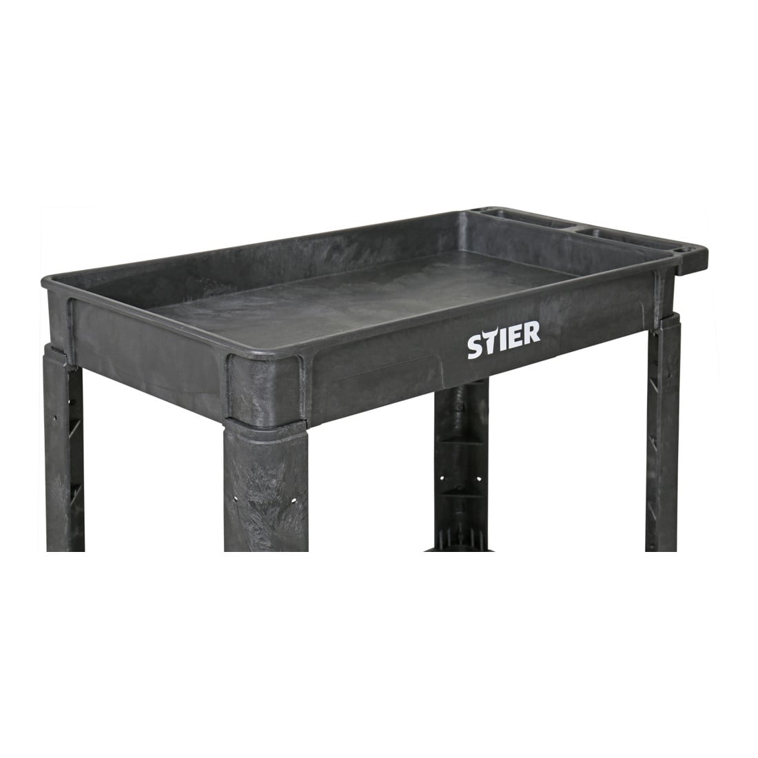 STIER kunststof multifunctionele wagen met 2 etages 250 kg LxBxH 870x430x850 mm