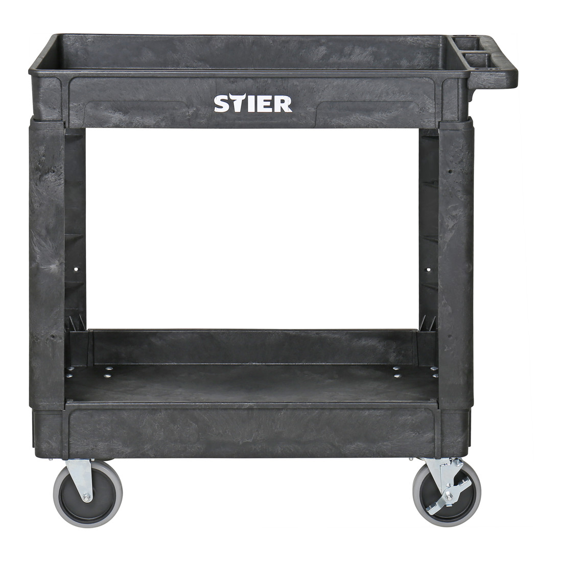 STIER Kunststoff-Vielzweckwagen mit 2 Etagen 250 kg LxBxH 870x430x850mm