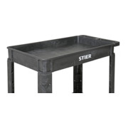 STIER Kunststoff-Vielzweckwagen mit 2 Etagen 250 kg LxBxH 870x430x850mm-5