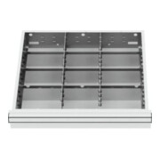 STIER lade-indeling metalen indeling BLH 100/125 mm binnenmaat 500x450 mm 12 vakken 6 x TW 175