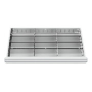 STIER lade-indeling metalen indeling BLH 100/125 mm binnenmaat 800x450 mm 12 vakken 6 x TW 275-2