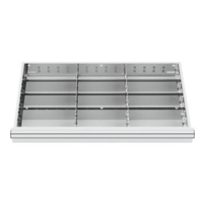 STIER lade-indeling metalen indeling BLH 100/125 mm binnenmaat 800x450 mm 12 vakken 6 x TW 275