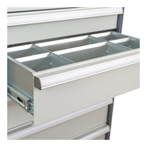 STIER lade-indeling metalen indeling BLH 100/125 mm binnenmaat 800x450 mm 12 vakken 6 x TW 275