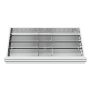 STIER lade-indeling metalen indeling BLH 100/125 mm binnenmaat 800x450 mm 12 vakken 6 x TW 325