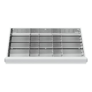 STIER lade-indeling metalen indeling BLH 100/125 mm binnenmaat 800x450 mm 20 vakken