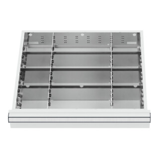 STIER lade-indeling metalen indeling BLH 150/175 mm binnenmaat 500x450 mm 12 vakken 6 x TW 125