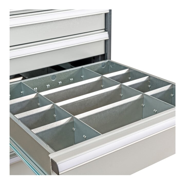 STIER lade-indeling metalen indeling BLH 150/175 mm binnenmaat 600x450 mm 12 vakken 6 x TW 175
