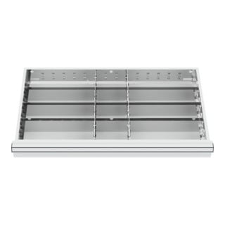 STIER lade-indeling metalen indeling BLH 150/175 mm binnenmaat 800x450 mm 12 vakken 6 x TW 325