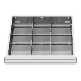 STIER lade-indeling metalen indeling BLH 200-300 mm binnenmaat 500x450 mm 12 vakken 6 x TW 175