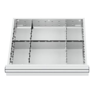 STIER lade-indeling metalen indeling BLH 200-300 mm binnenmaat 500x450 mm 6 vakken