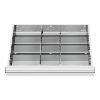 STIER lade-indeling metalen indeling BLH 200-300 mm binnenmaat 600x450 mm 12 vakken 6 x TW 225