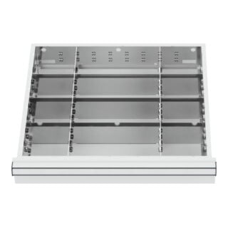 STIER lade-indeling metalen indeling BLH 75 mm binnenmaat 500x450 mm 12 vakken 6 x TW 125