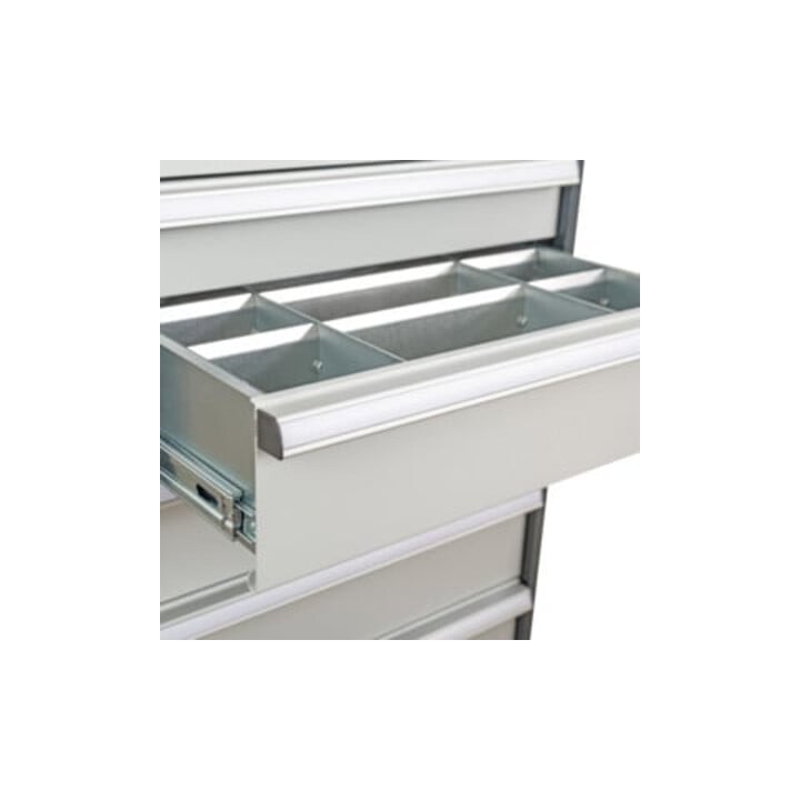 STIER lade-indeling metalen indeling BLH 75 mm binnenmaat 500x450 mm 12 vakken 6 x TW 125