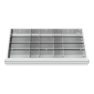STIER lade-indeling metalen indeling BLH 75 mm binnenmaat 800x450 mm 20 vakken
