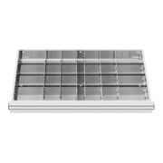 STIER lade-indeling metalen indeling BLH 75 mm binnenmaat 800x450 mm 28 vakken