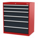 STIER ladekast met 6 laden BxDxH 900x575x1020 mm RAL 3020/RAL 7016