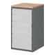 STIER ladekast Premium met 6 laden en beuken topblad BxDxH 580x650x1035 mm-1