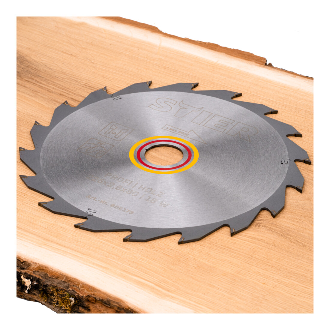 STIER Lama per sega circolare professionale per legno 225x2,6x30 18W angolo di spoglia superiore 28°
