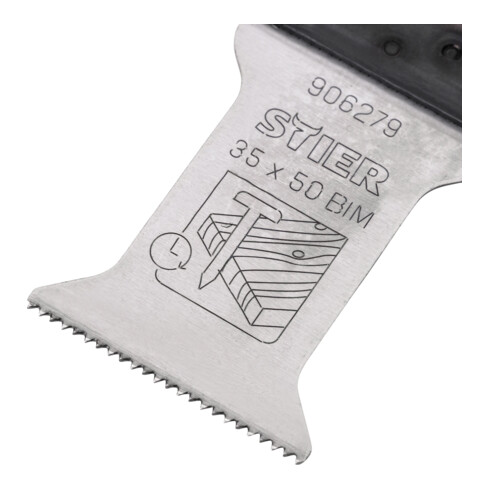STIER Lama per sega Starlock Multitool per materiale universale, legno e chiodi 6 pz.