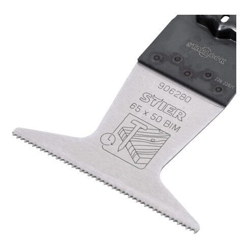 STIER Lama per sega Starlock Multitool per materiale universale, legno e chiodi 6 pz.