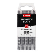 STIER Lama per seghetti alternativi ST 100/4/1,45 taglio diritto, preciso e rapido in legno e pannelli-2
