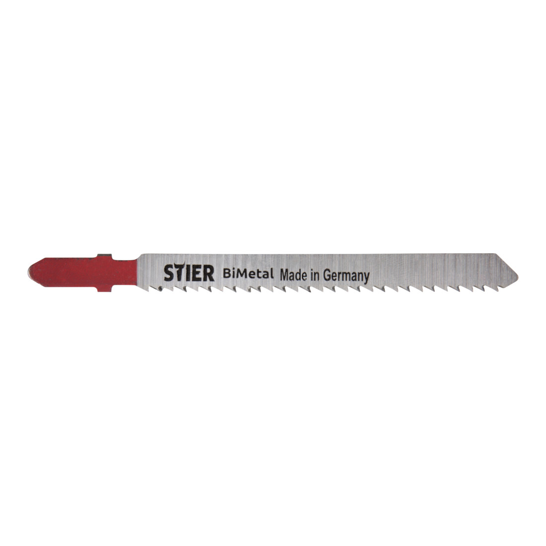 STIER Lama per seghetti alternativi ST 75 / 2,5 / 1,27 per legno duro, laminato, materie plastiche, vetro acrilico, taglio antischeggia dall’alto