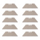 STIER Lama trapezoidale per coltelli a serramanico 19 x 61 mm, confezione da 10 pezzi-1