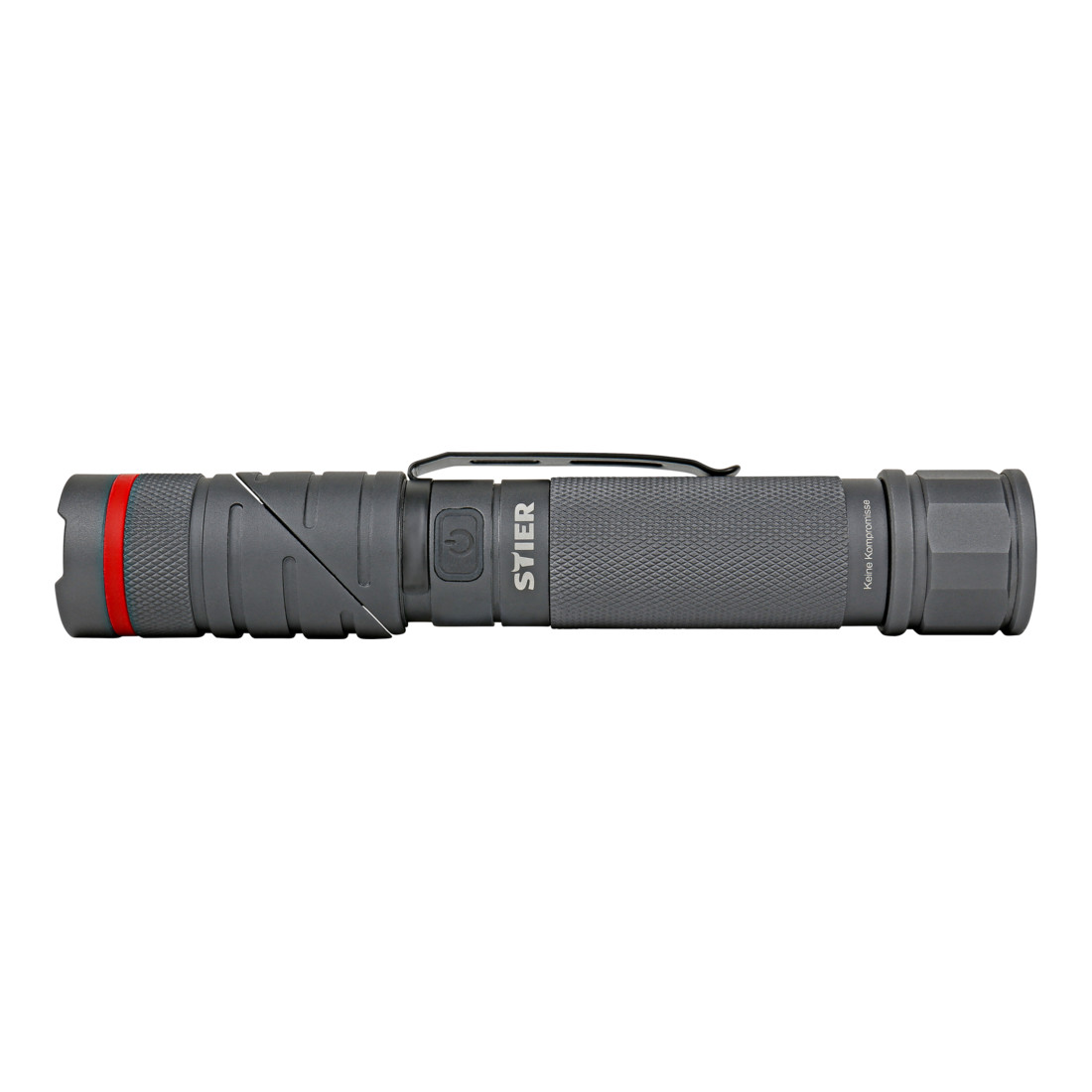 STIER Lampada tascabile con LED a batteria 300 lumen, luce UV 395 nm, testa ruotabile e magnete