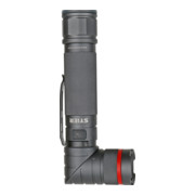 STIER Lampada tascabile con LED a batteria 300 lumen, luce UV 395 nm, testa ruotabile e magnete-5