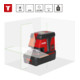 STIER Laser croix 150° x 130° avec 5 points de niveau, vert