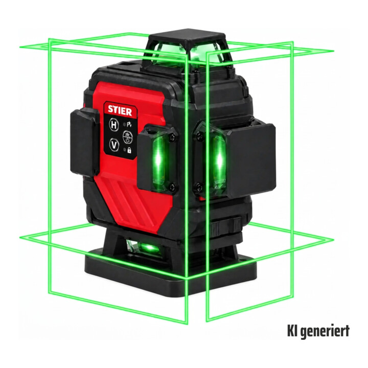 STIER Laser croix 4D 520±10nm vert