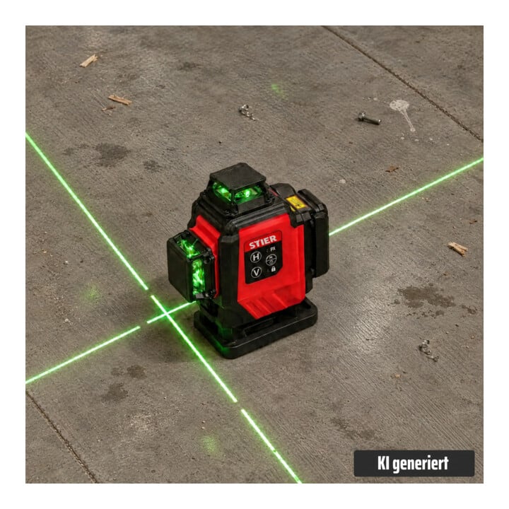 STIER Laser croix 4D 520±10nm vert