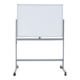 STIER Lavagna bianca mobile 1200x900 mm magnetica con telaio mobile
