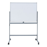 STIER Lavagna bianca mobile 1200x900 mm magnetica con telaio mobile