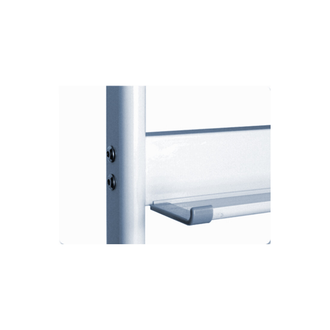 STIER Lavagna bianca mobile 1200x900 mm magnetica con telaio mobile