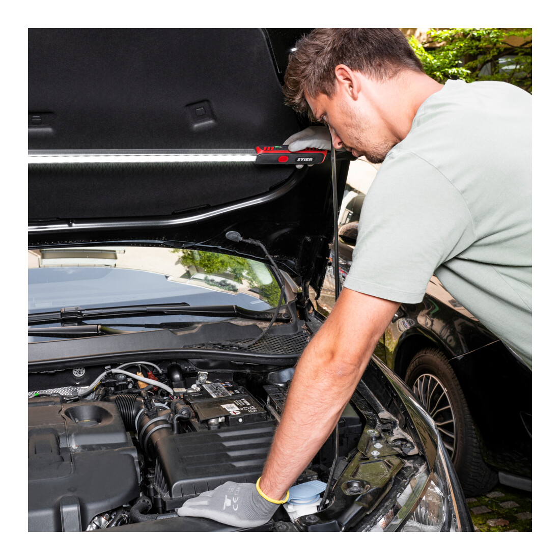 STIER led-accu-motorcompartimentlamp motorkaplamp 1000 lumen 4400 mAh
