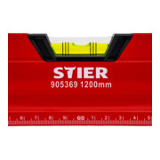 STIER Livella a bolla Premium con magnete e tre livelle 1200 mm ±0,5 mm/m-2