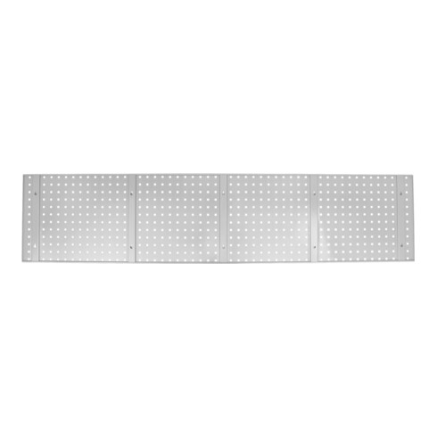 STIER Lochplatte für Werkstattwand, 2000x450mm, lichtgrau